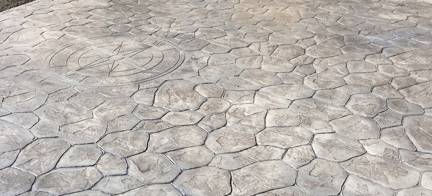 cour beton imprimé articimo