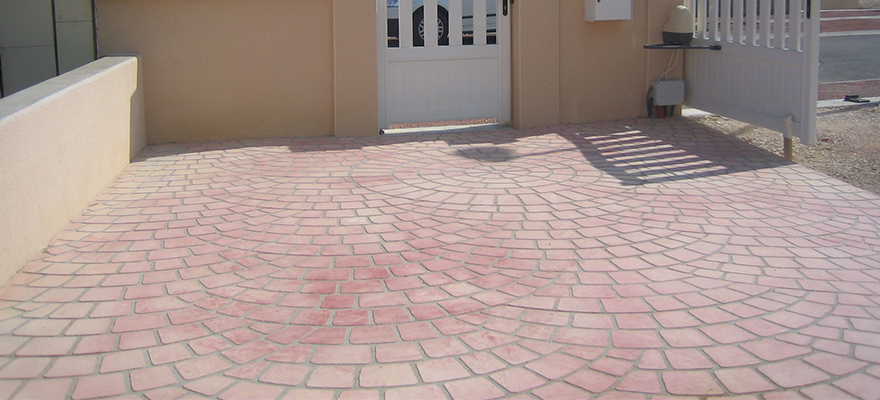 cour beton imprimé articimo