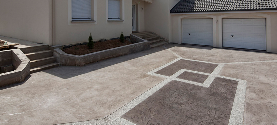 cour beton imprimé articimo