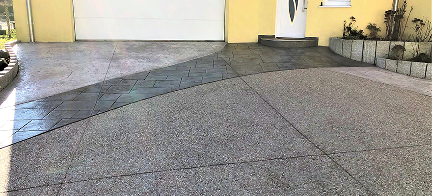 cour beton imprimé articimo