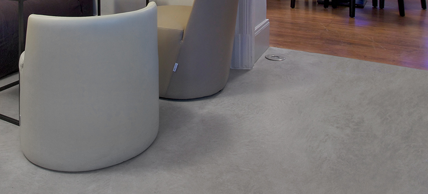 Salon béton deco ciré