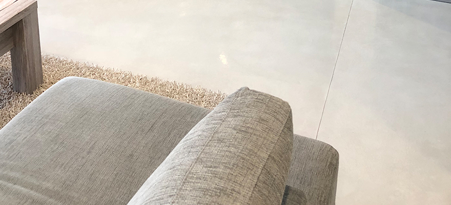 Salon béton deco ciré