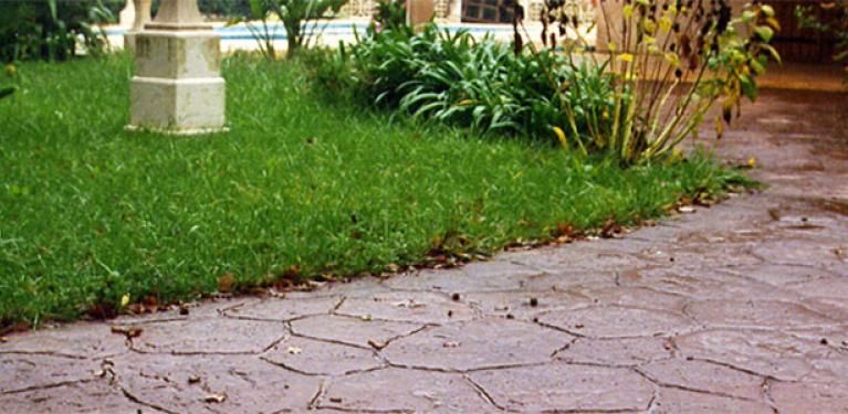 Jardin béton décoratif