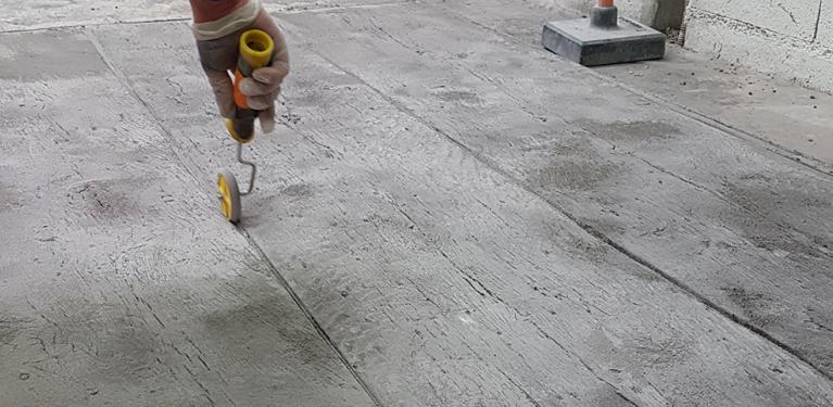 Mise en oeuvre béton imprimé