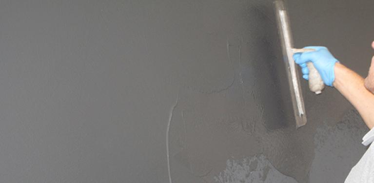 Mur béton ciré
