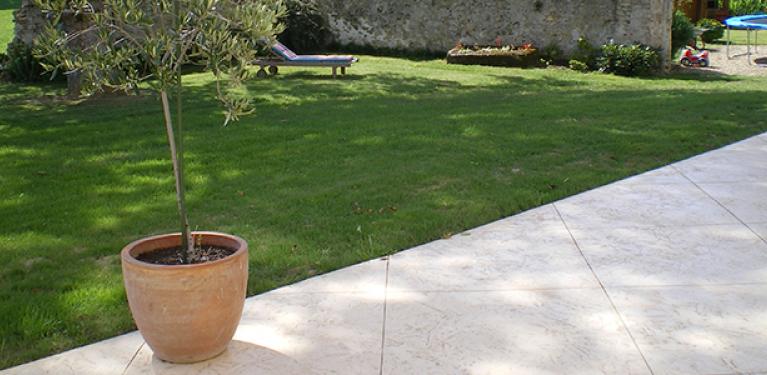 Béton décoratif extérieur