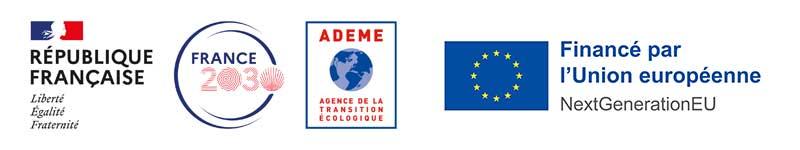 logos République Française - France 2030 - ADEME - Financé par l'Union Européenne