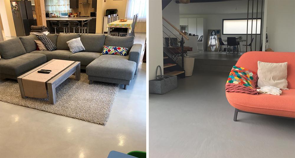 Du béton dans le salon
