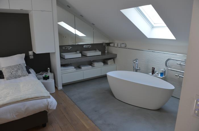 salle de bain béton ciré