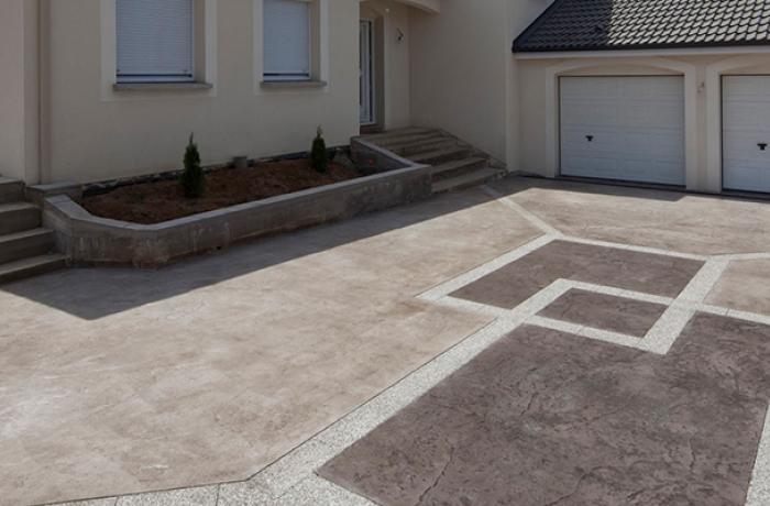 cour beton imprimé articimo