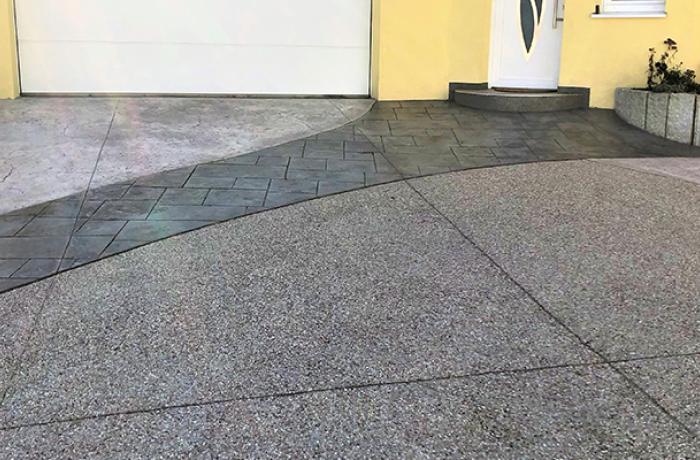 cour beton imprimé articimo