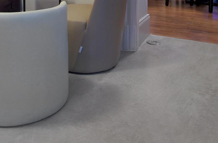 Salon béton deco ciré