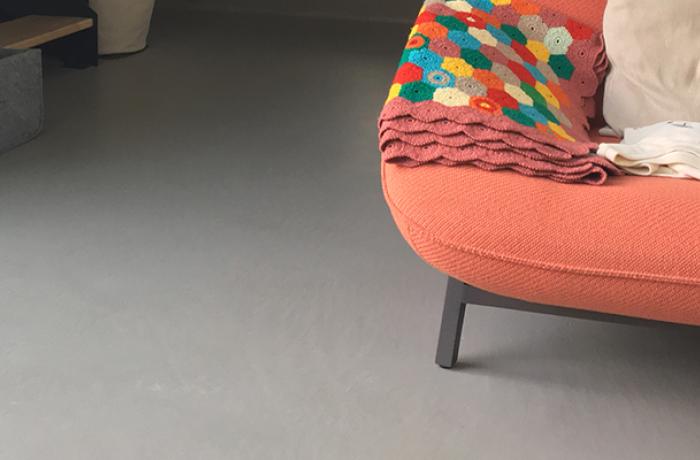 Salon béton deco ciré