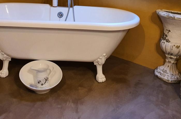 Salle de bain beton articimo ciré