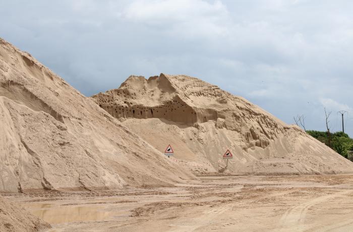 Talus d’exploitation mis en protection écologique